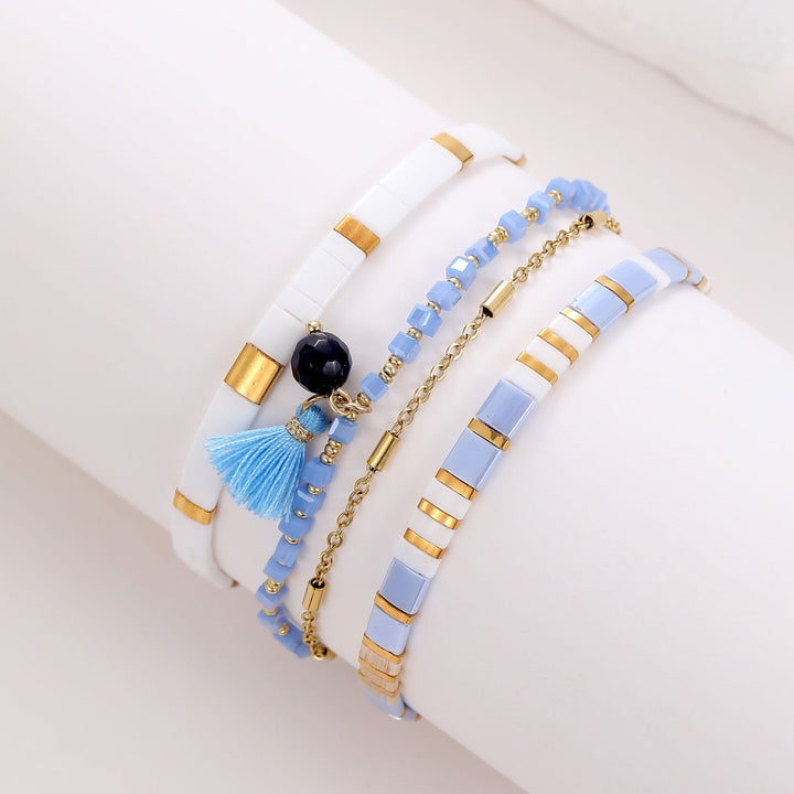 Parure Tahiti - Bracelets de perles