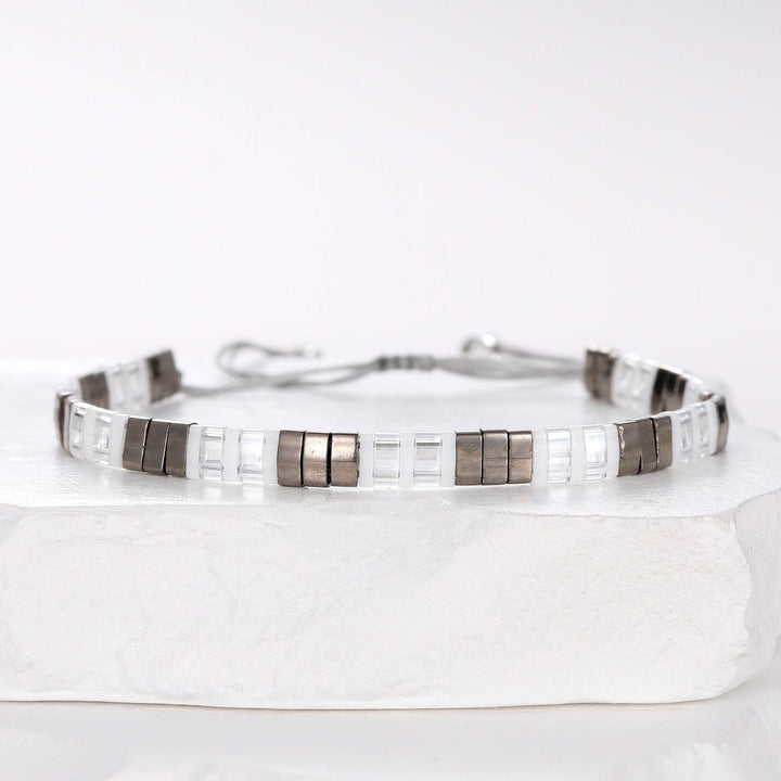 Silver - Bracelet de perles