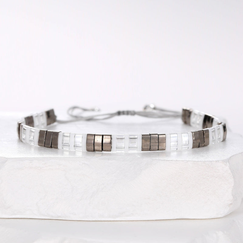 Silver - Bracelet de perles