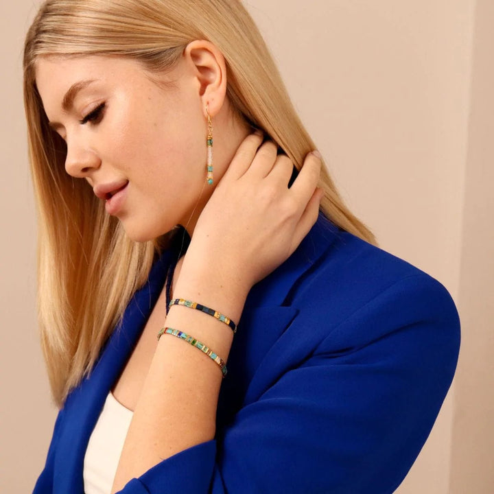 Ensemble Lou (Boucles d'oreilles, collier et parure)