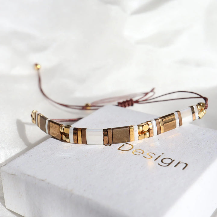 Parure Angèle - Bracelet de perles
