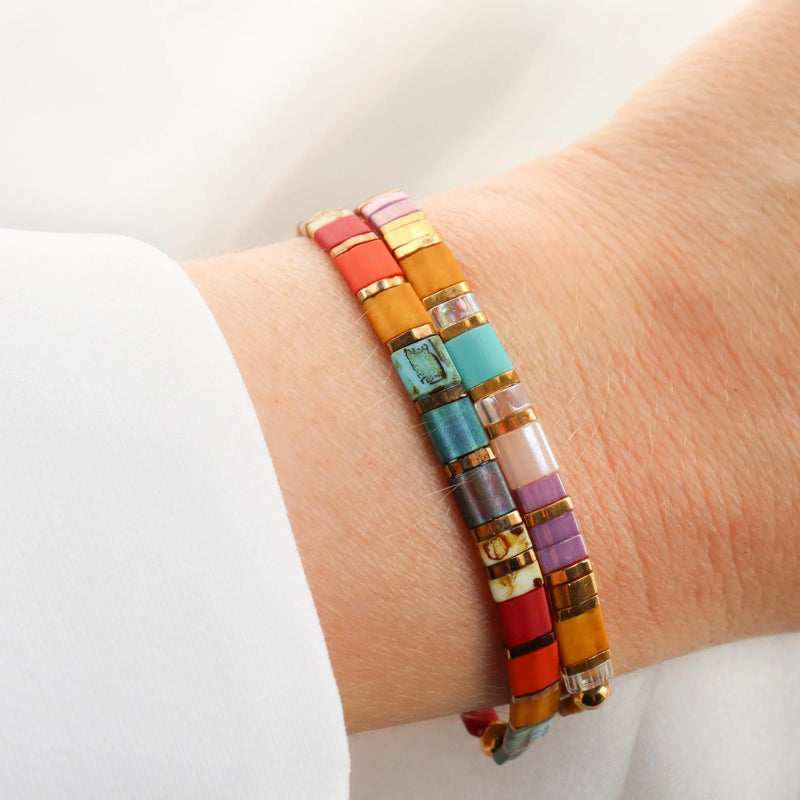 Parure Flora - Bracelets de perles