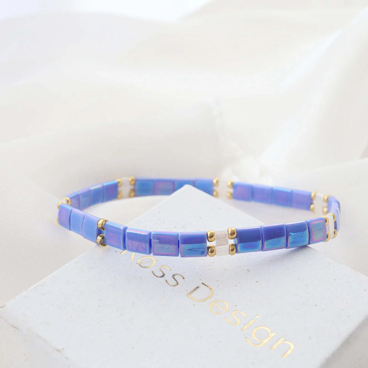 Pourpre - Bracelet de perles