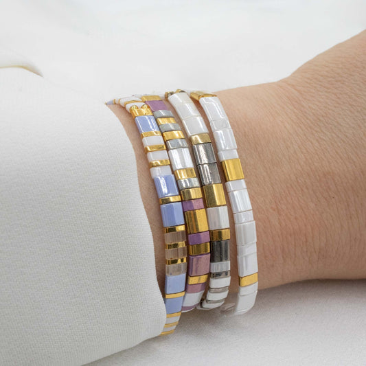 Parure Pastel - Bracelets de perles