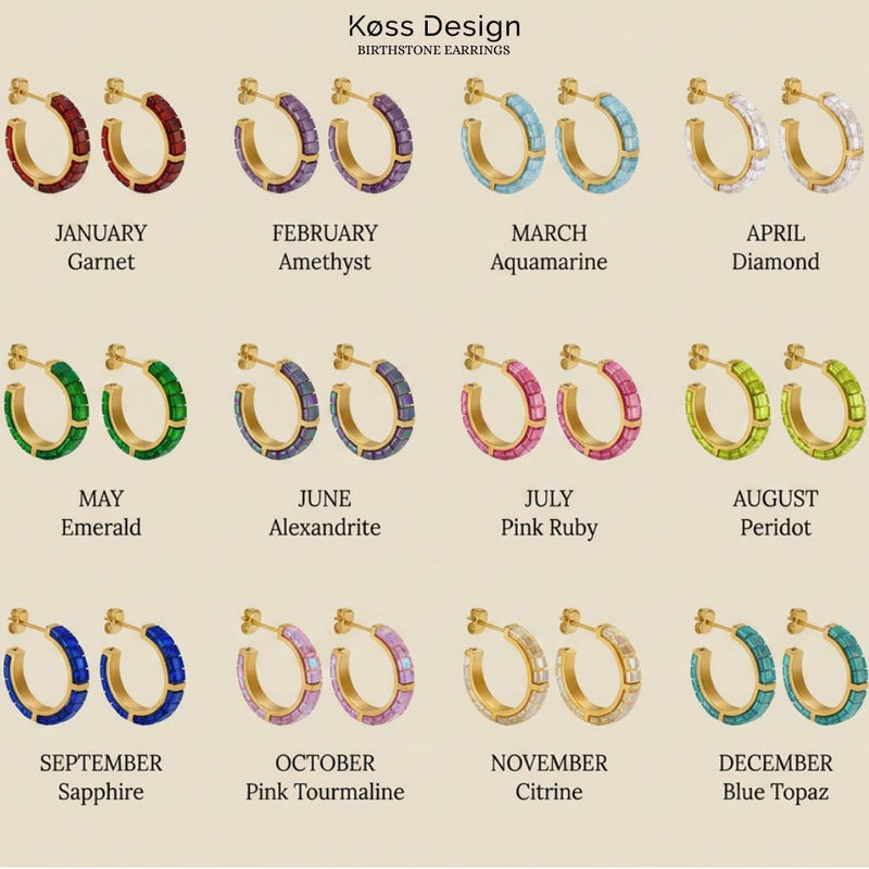 Helena - May Birthstone Earrings