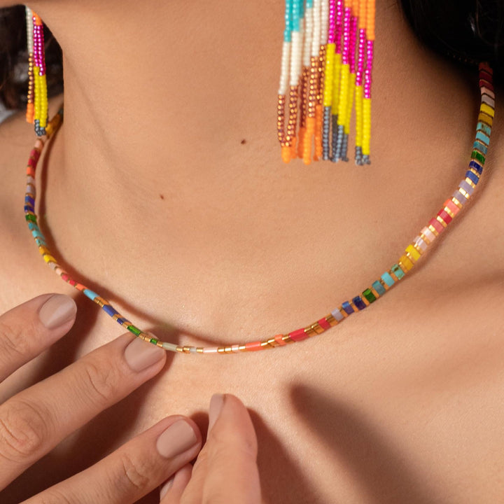 Rainbow - Beaded necklace