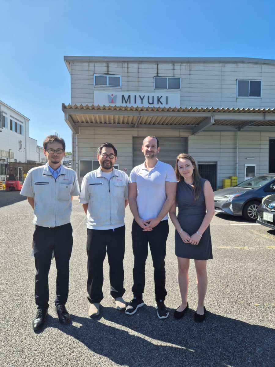 Koss Design founders with the MIYUKI team in Japan