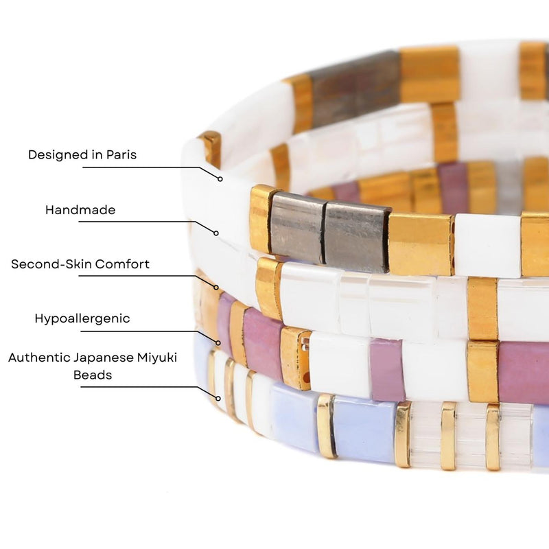 Pastel Set - Beaded bracelets
