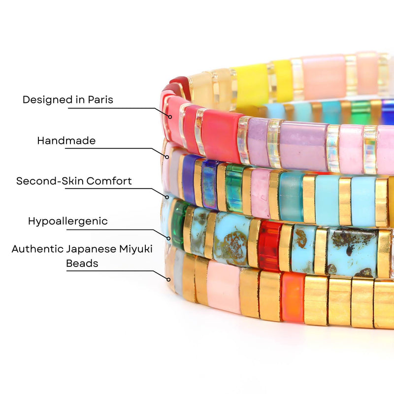 Rainbøw Set - Beaded bracelets