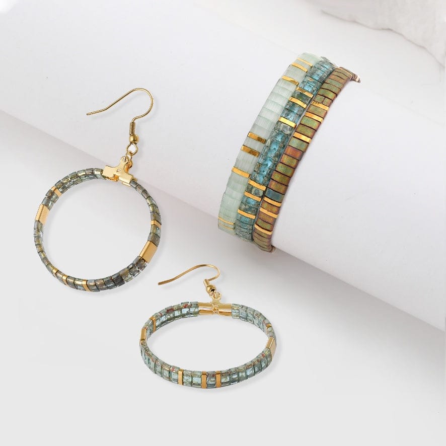 Coffret Cadeau Luna (Parure et boucles d'oreilles Luna)