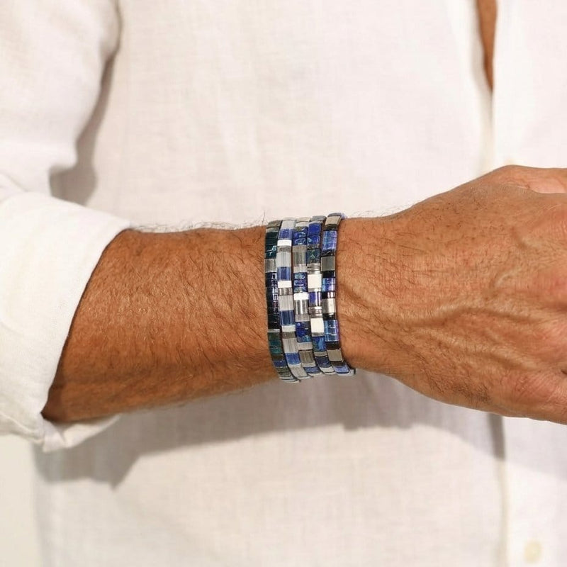 Aurea Set - close-up view of Japanese Miyuki glass beads