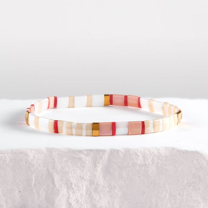 Fleur - handmade Miyuki Tila bead bracelet | Koss Design Paris