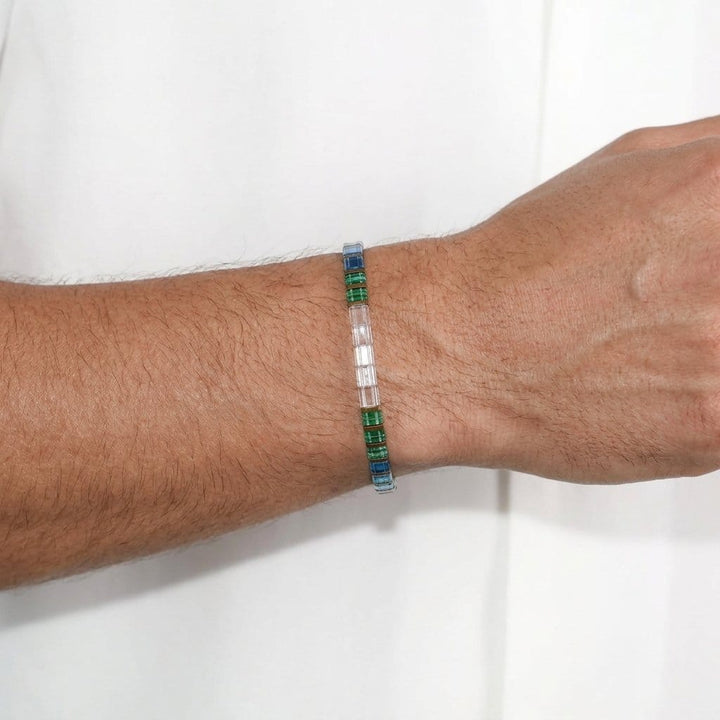 Mariette bracelet - close-up of Japanese Miyuki beads handcrafted in Paris