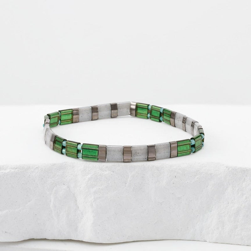 Alenia Set - artisan detail showing Miyuki bead craftsmanship by Koss Design