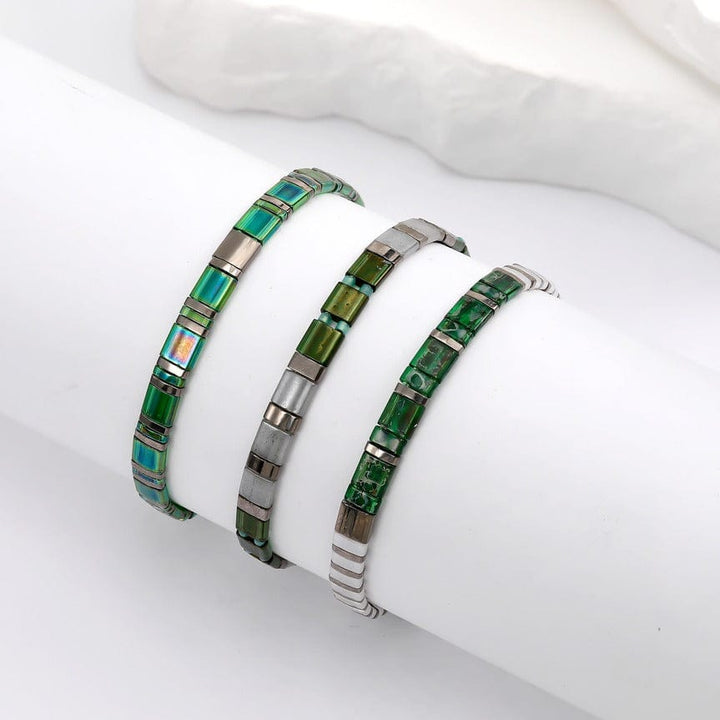 Alenia Set - handmade Miyuki bead bracelet set for men | Koss Design Paris