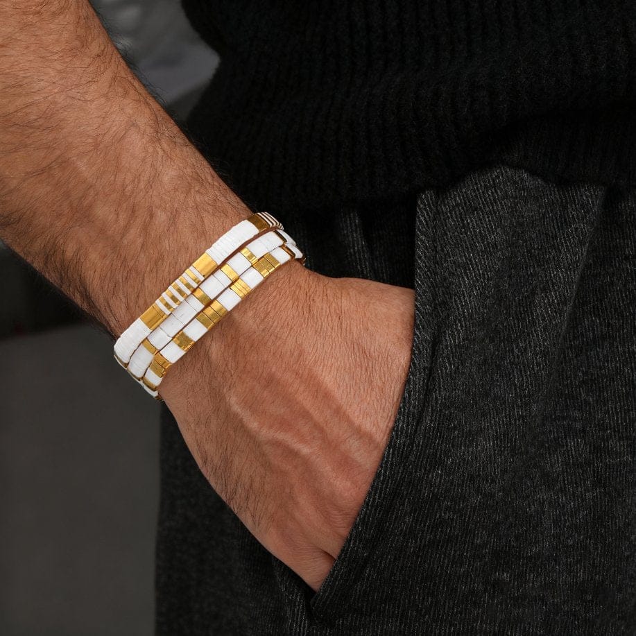 Parure Gotha - Bracelets de Perles (Pour Lui)