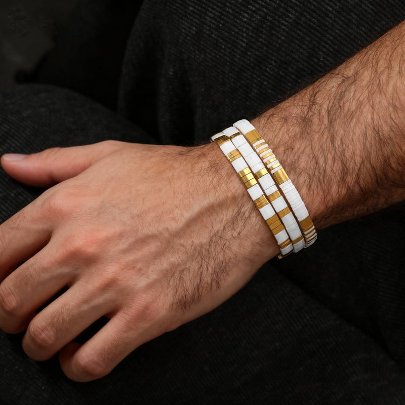 Parure Gotha - Bracelets de Perles (Pour Lui)