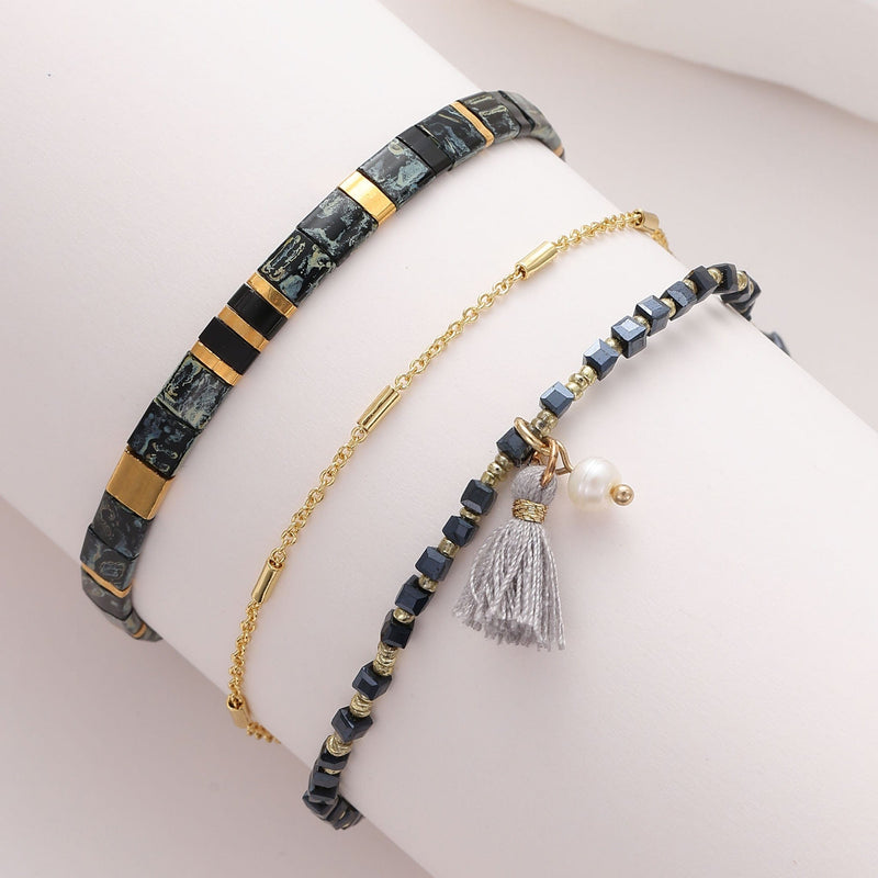 Parure Maya - Bracelets de perles
