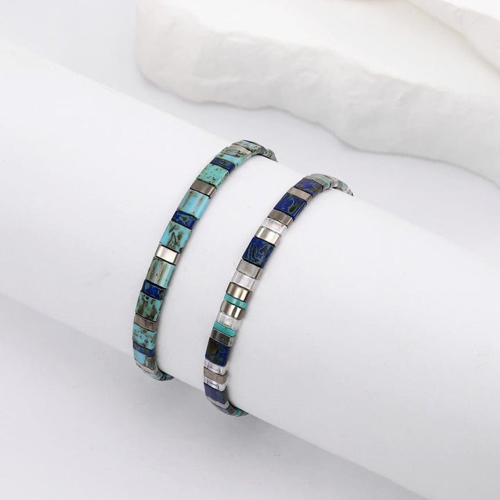 Nerina Set - handmade Miyuki bead bracelet set for men | Koss Design Paris