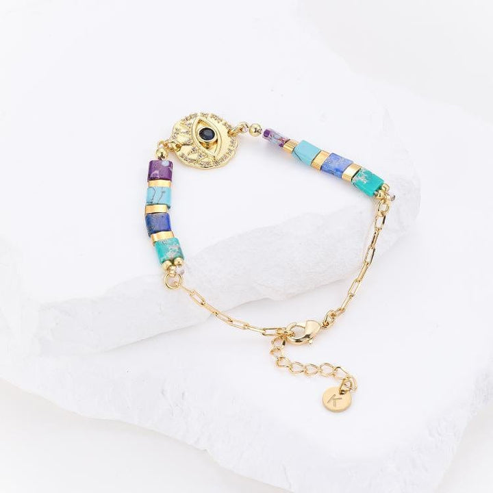 Soraya bracelet - close-up of Japanese Miyuki beads handcrafted in Paris