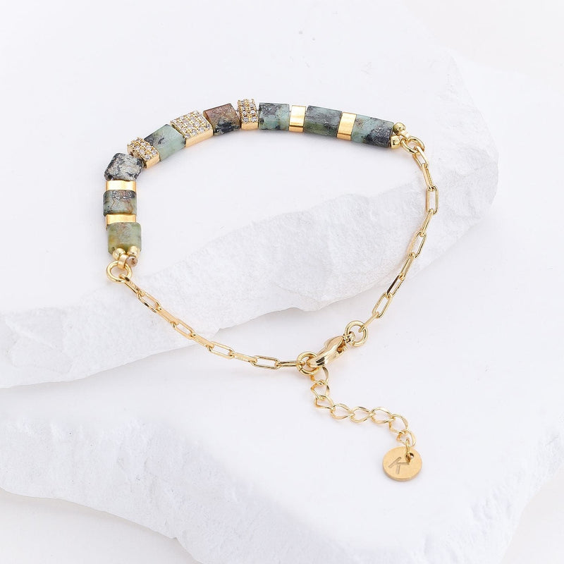 Thalina bracelet - close-up of Japanese Miyuki beads handcrafted in Paris