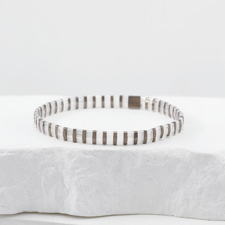 Adela Set - artisan detail showing Miyuki bead craftsmanship by Koss Design