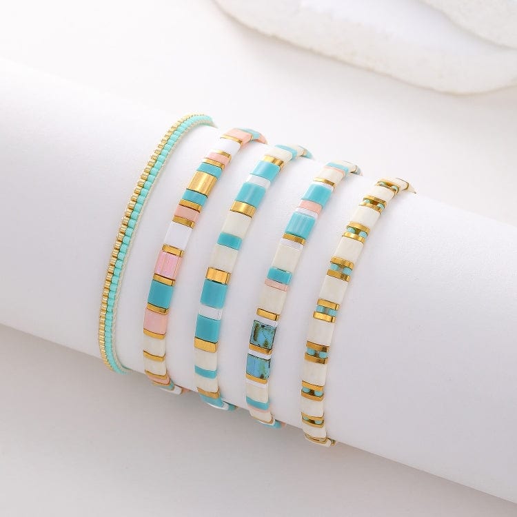Parure Aurora - Bracelets de perles