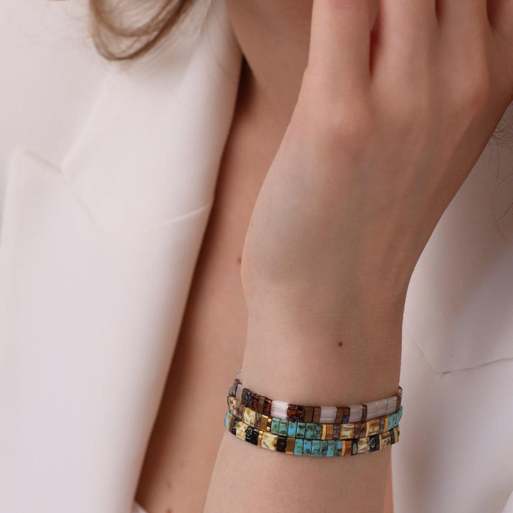Parure Jeanne - Bracelets de perles