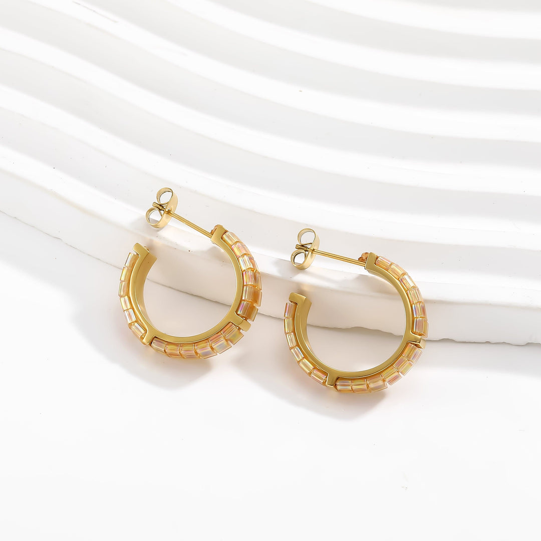 Aurélie - handmade Miyuki bead earrings | Koss Design Paris