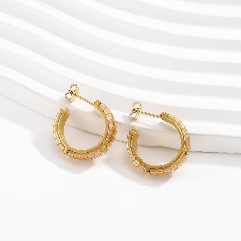 Aurélie - handmade Miyuki bead earrings | Koss Design Paris