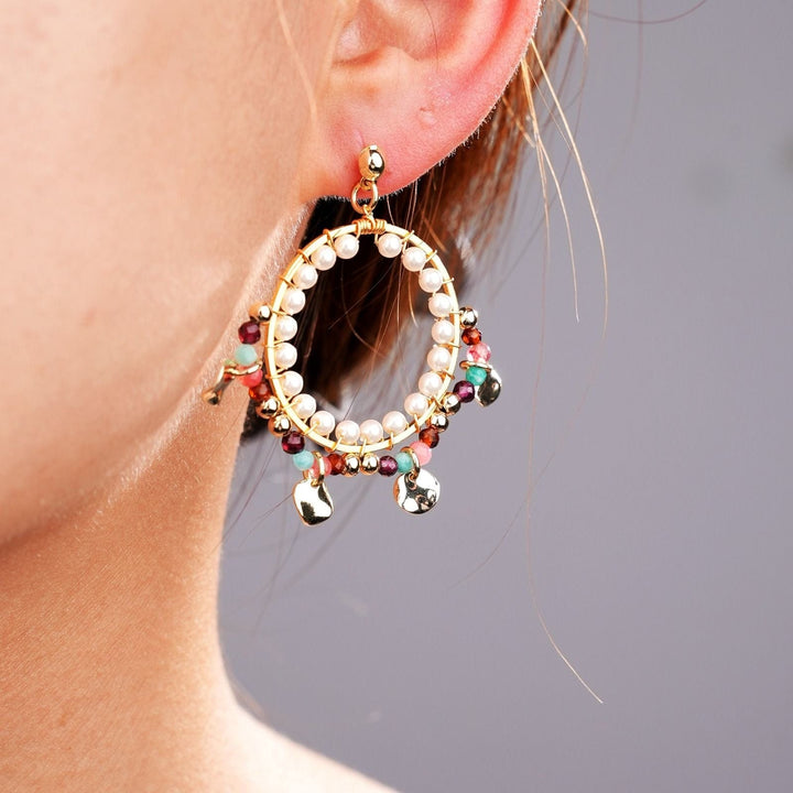 Eleni - artisan detail showing Miyuki bead craftsmanship by Koss Design