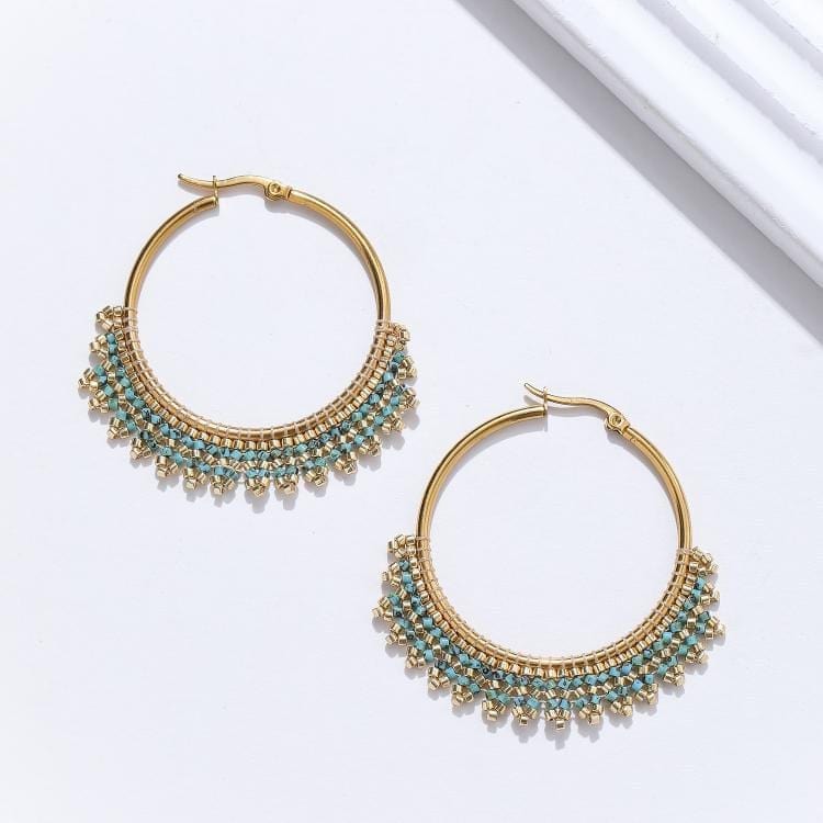 Eleonara - handmade Miyuki bead earrings | Koss Design Paris