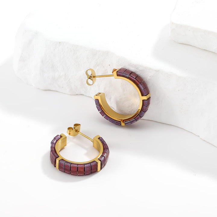 Feurine - February Birthstone Earrings