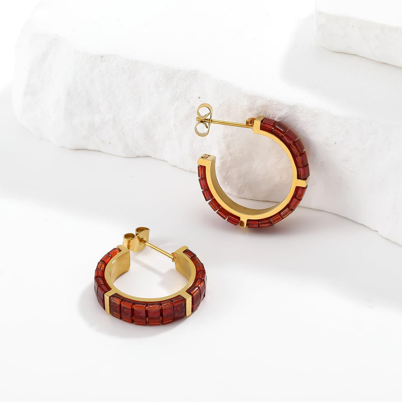 Fiorina - January Birthstone Earrings