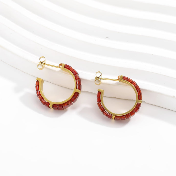 Fiorina - handmade Miyuki bead earrings | Koss Design Paris