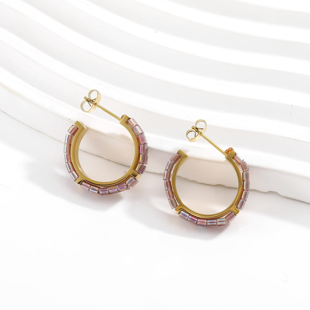 Kyra - handmade Miyuki bead earrings | Koss Design Paris