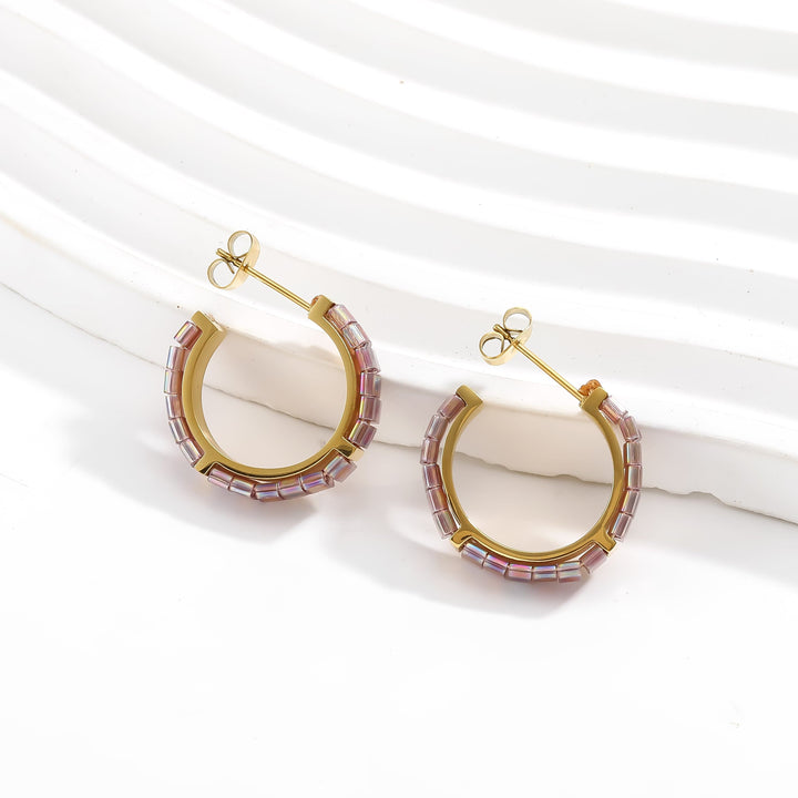 Kyra - handmade Miyuki bead earrings | Koss Design Paris