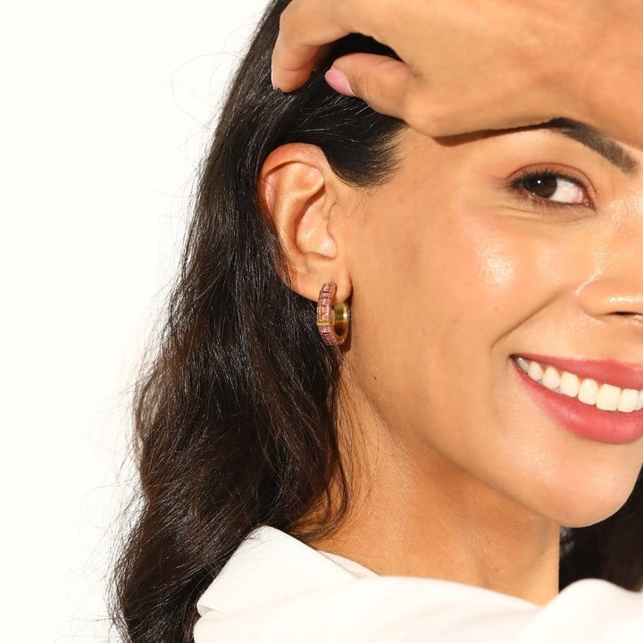 Kyra - Miyuki bead earrings lifestyle photo | Koss Design
