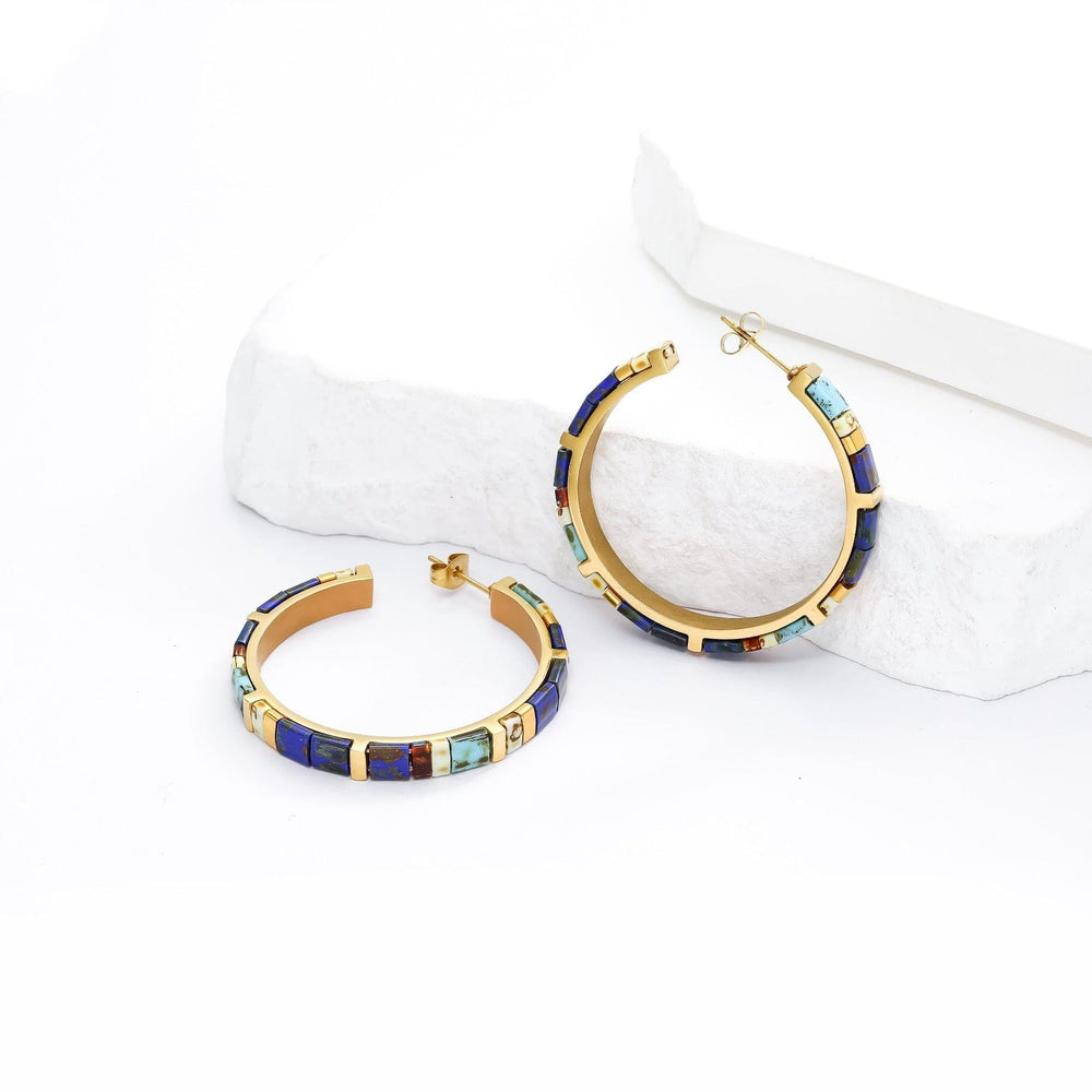 Lou - handmade Miyuki bead earrings | Koss Design Paris