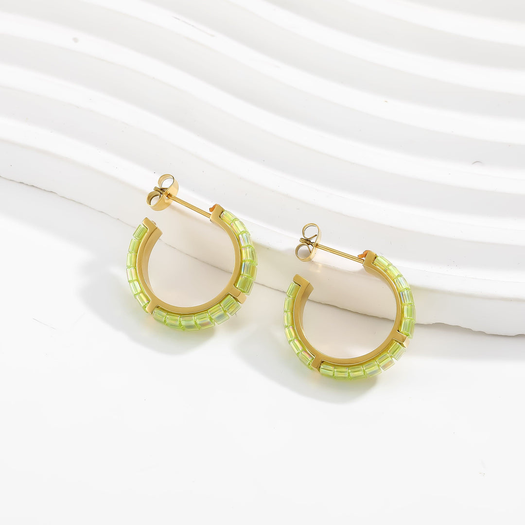 Nathalie - handmade Miyuki bead earrings | Koss Design Paris