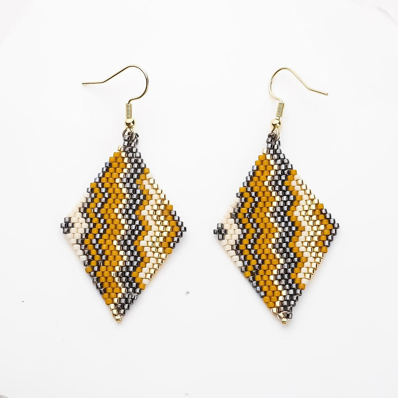 Vittoria - handmade Miyuki bead earrings | Koss Design Paris