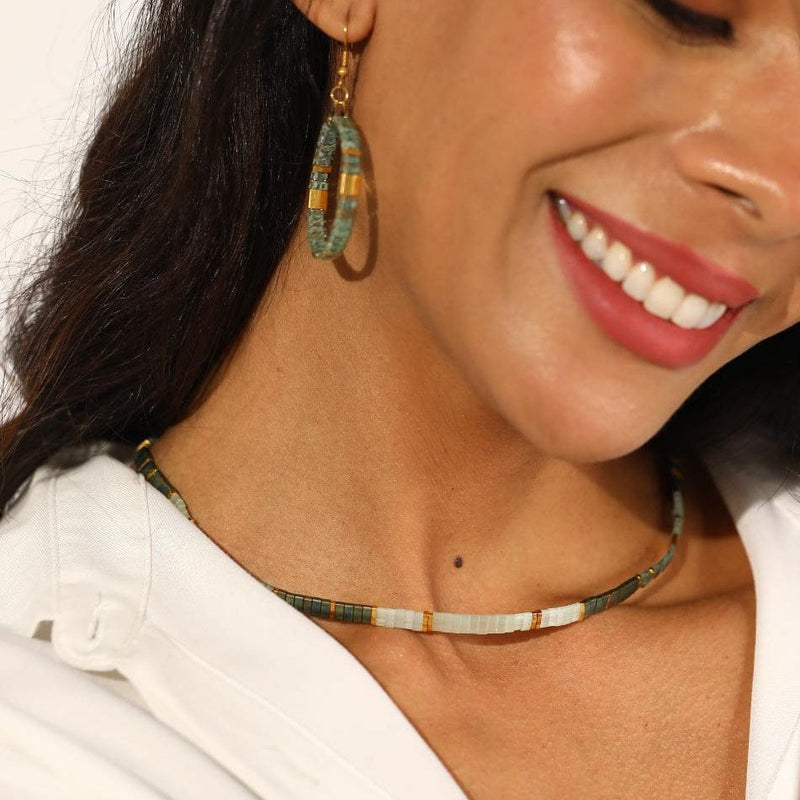 Luna - Miyuki bead necklace lifestyle photo | Koss Design