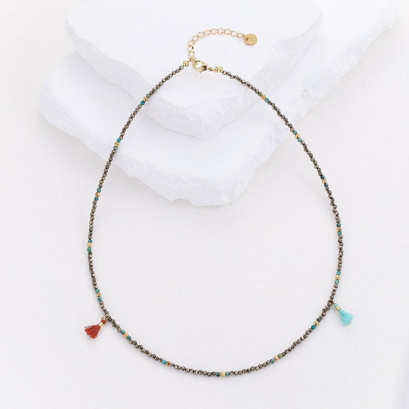 Selene - handmade natural stone necklace | Koss Design Paris