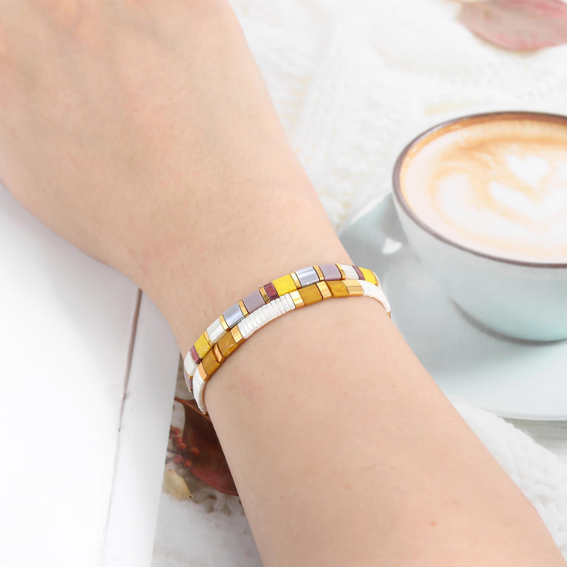 Soleil Set - Beaded Bracelets