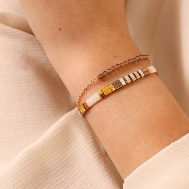 bracelet perle plate japonaise