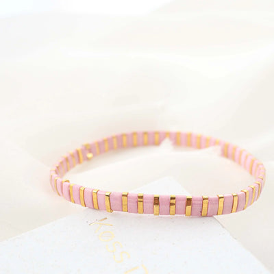 Pink - Bracelet de perles